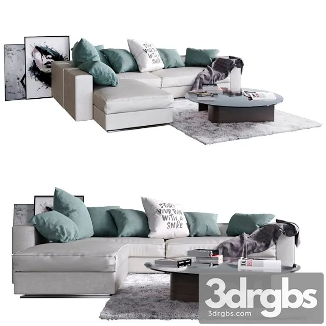 Sofa leonard minotti 2 3D Model Download Sofa leonard minotti 2 3D Model Download