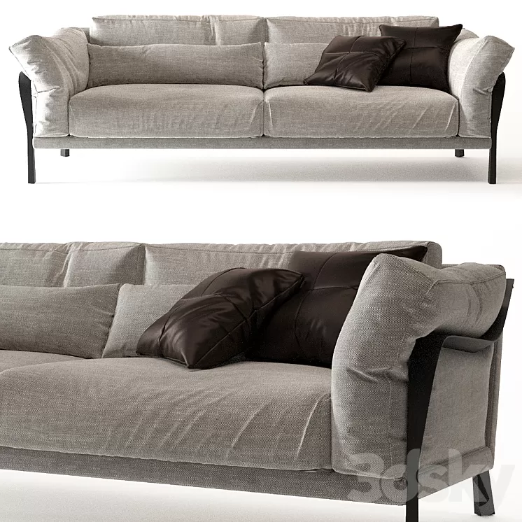 Sofa LIGNE ROSET CITYLOFT 3D Model Sofa LIGNE ROSET CITYLOFT 3D Model