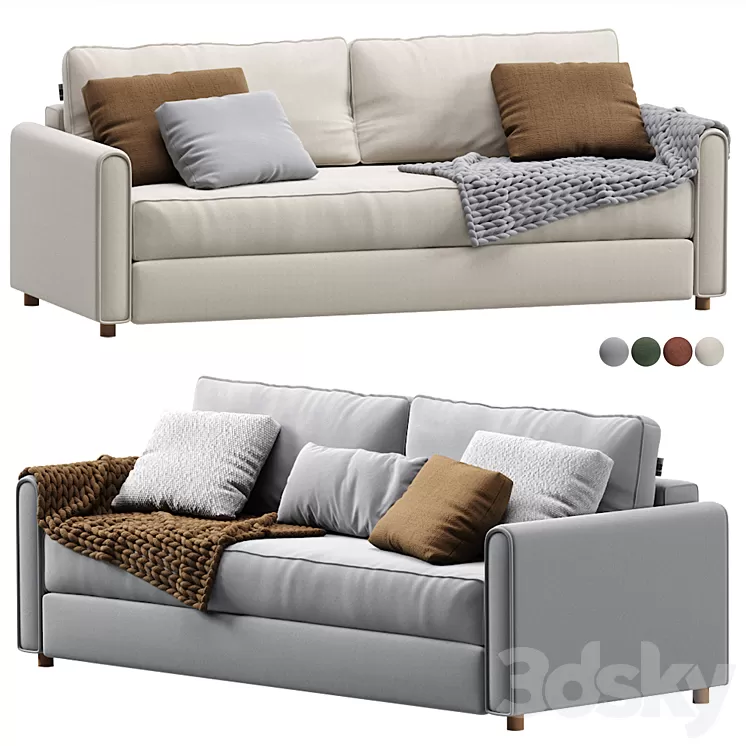 Sofa Lille Velvet Light by Divan.ru \/ Sofa Lille 3D Model Free Download