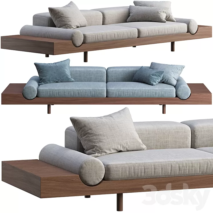 Sofa Living Divani Kasbah 3D Model Free Download