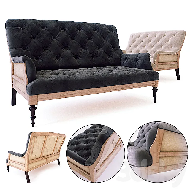 Sofa loft designe model 3835.4038.4092 3DModel Sofa loft designe model 3835.4038.4092 3DModel