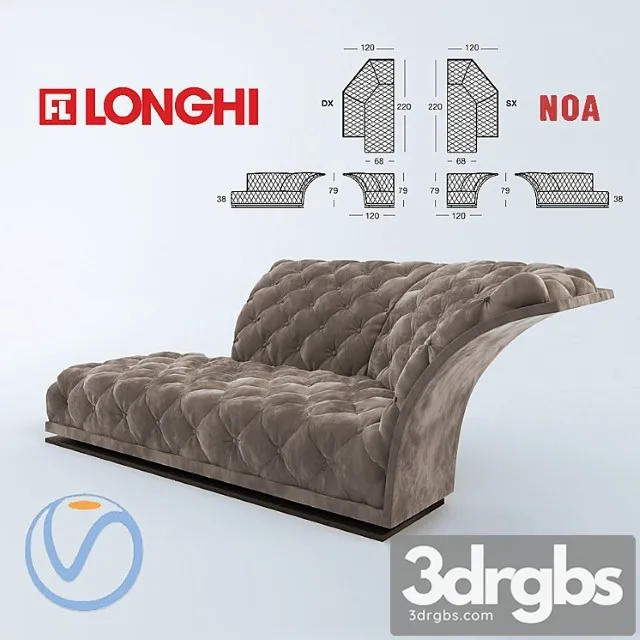 Sofa Longi Noa 3D Model Download Sofa Longi Noa 3D Model Download