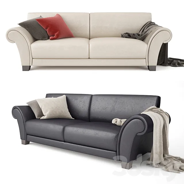 Sofa Loveseat 3D Model Sofa Loveseat 3D Model