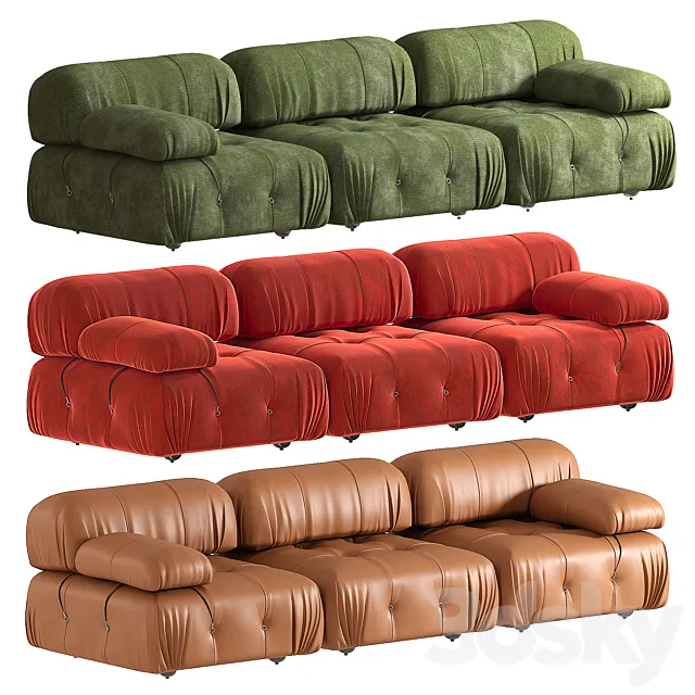 Sofa Mario Bellini Tribute 3D Model Sofa Mario Bellini Tribute 3D Model