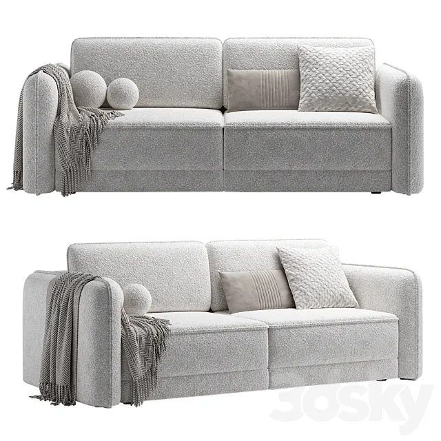 Sofa Marley straight Dantone Home 3D Model Sofa Marley straight Dantone Home 3D Model