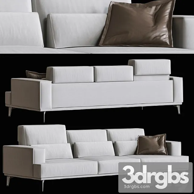Sofa maxdivani groove 2 3D Model Download Sofa maxdivani groove 2 3D Model Download