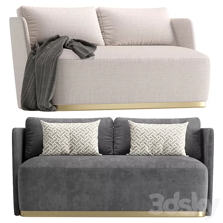 Sofa McQueen Cazarina Interiors 2 set/????? ??????? 3D Model Sofa McQueen Cazarina Interiors 2 set/????? ??????? 3D Model