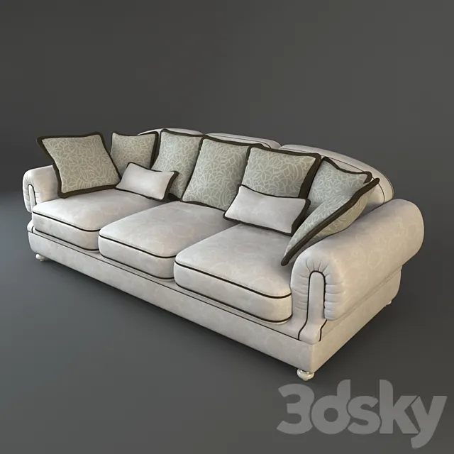 Sofa Medea Art. 523 3D Model Sofa Medea Art. 523 3D Model