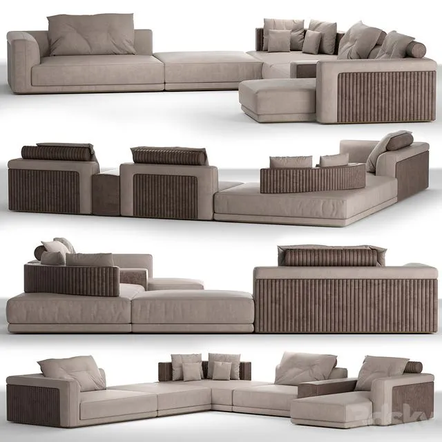 Sofa Miller (Visionnaire) 3D Model Sofa Miller (Visionnaire) 3D Model