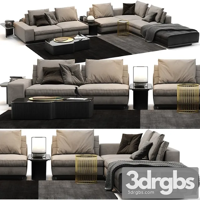 Sofa Minotti Lawrence B 3D Model Download Sofa Minotti Lawrence B 3D Model Download