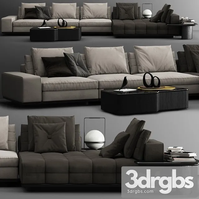 Sofa minotti lawrence c 2 3D Model Download Sofa minotti lawrence c 2 3D Model Download