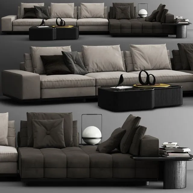 Sofa Minotti Lawrence C 3D Model
