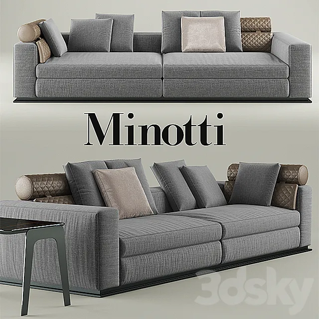 Sofa minotti leonard 3DModel Sofa minotti leonard 3DModel
