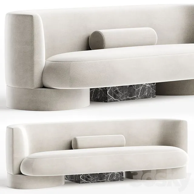 Sofa Mode Option with Marble 3D Model Sofa Mode Option with Marble 3D Model
