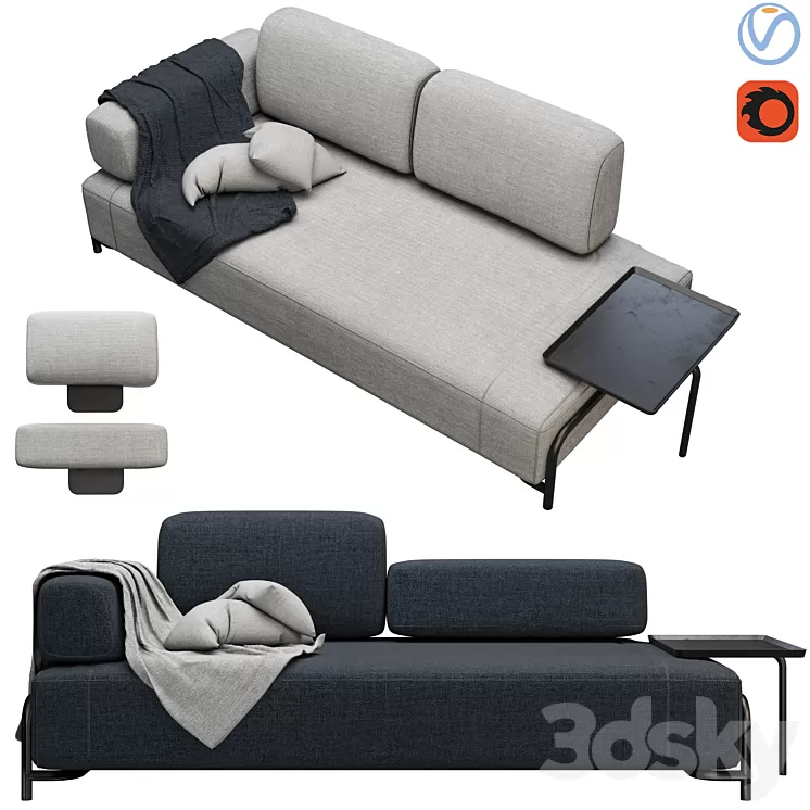 Sofa Modern – 01 3D Model