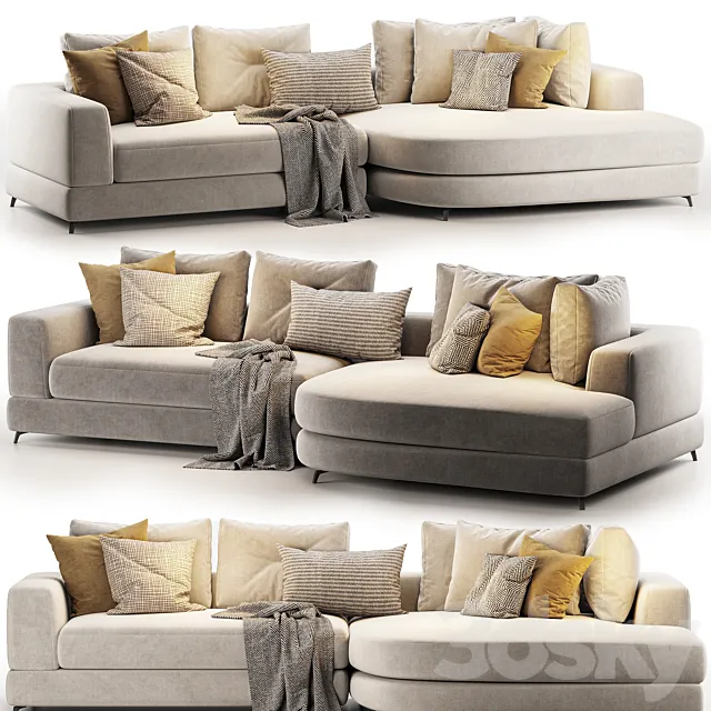 SOFA Moderno RIGHT 3D Model SOFA Moderno RIGHT 3D Model