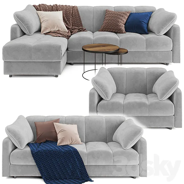 sofa MOON 111_2 3D Model