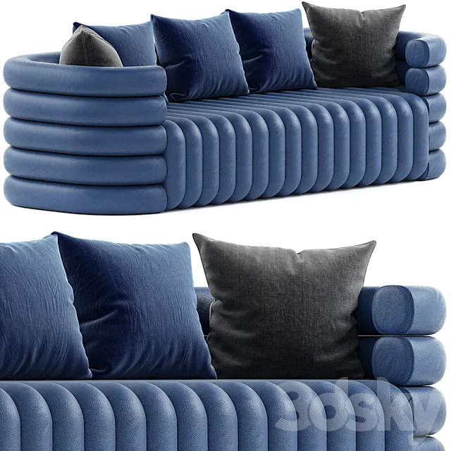 Sofa Moon couch by murrmurr 3DModel Sofa Moon couch by murrmurr 3DModel