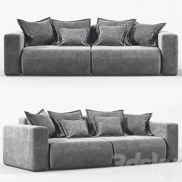 Sofa Moon007 Low poly 3DModel Sofa Moon007 Low poly 3DModel