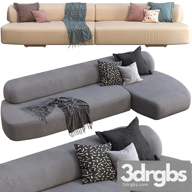 Sofa Moroso Gogan 3D Model Download Sofa Moroso Gogan 3D Model Download