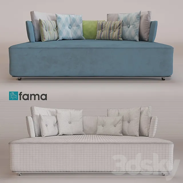 Sofa MyCube by Fama 3D Model Sofa MyCube by Fama 3D Model