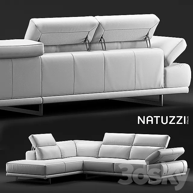 Sofa Natuzzi Borghese 3DModel Sofa Natuzzi Borghese 3DModel
