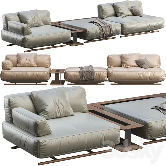 Sofa Natuzzi Cava 3D Model