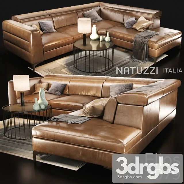 Sofa Natuzzi Elios 2979 Main 3D Model Download Sofa Natuzzi Elios 2979 Main 3D Model Download