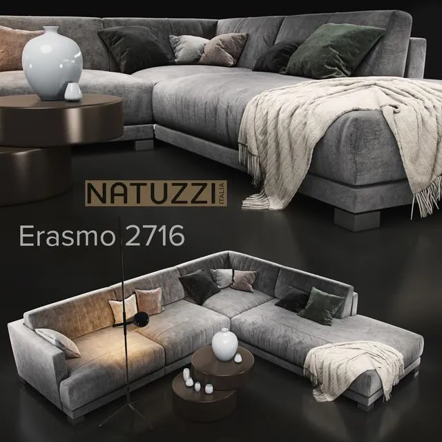 Sofa natuzzi Erasmo 2716 3D Model