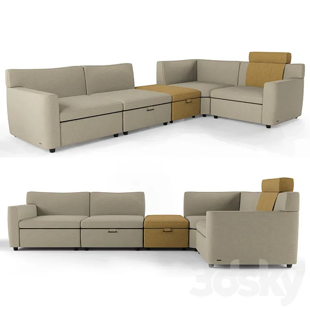 Sofa Natuzzi Euforia 3DModel