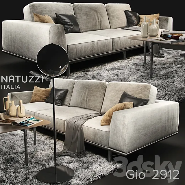 Sofa natuzzi Gio 2912 3DModel
