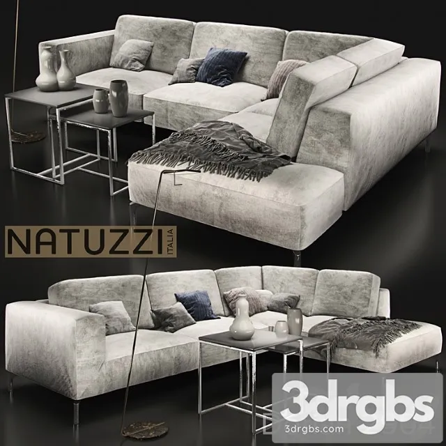 Sofa natuzzi golf 2945 2 3D Model Download Sofa natuzzi golf 2945 2 3D Model Download