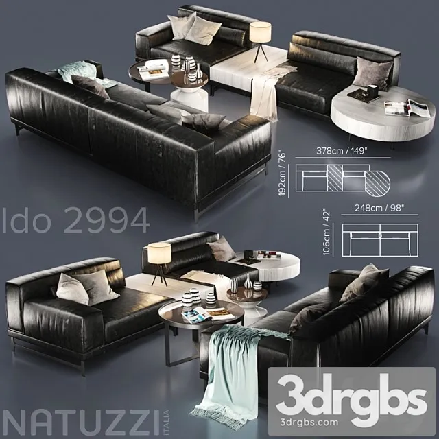 Sofa natuzzi ido 2 3D Model Download Sofa natuzzi ido 2 3D Model Download