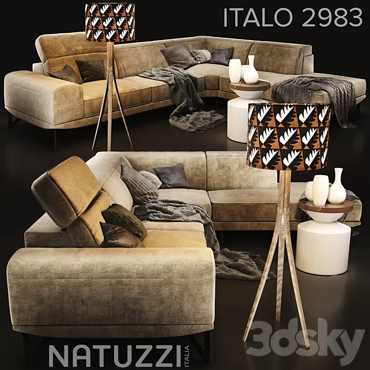 Sofa Natuzzi Italo 2983 3D Model