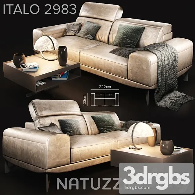 Sofa natuzzi italo part 2 3D Model Download Sofa natuzzi italo part 2 3D Model Download