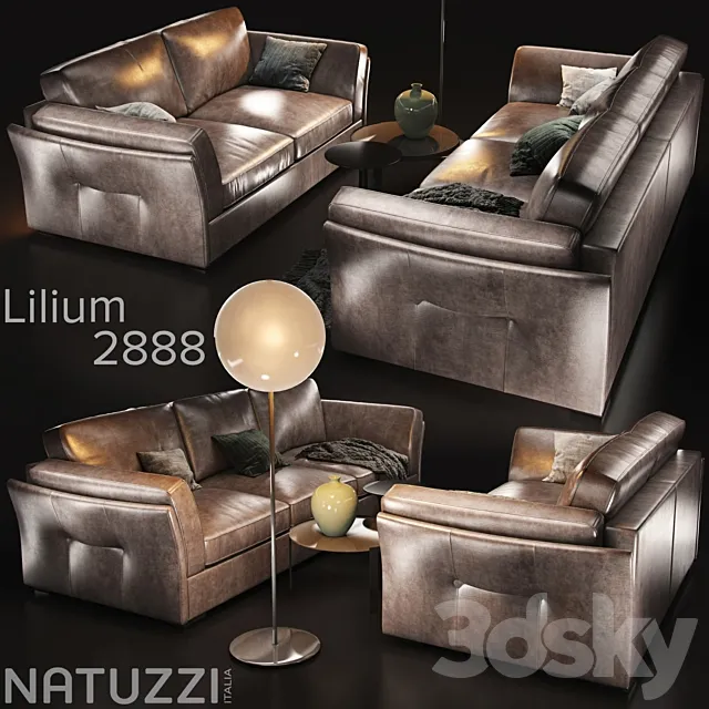 Sofa natuzzi Lilium var 3DModel Sofa natuzzi Lilium var 3DModel