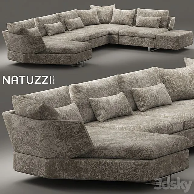 Sofa natuzzi opus 3D Model Sofa natuzzi opus 3D Model