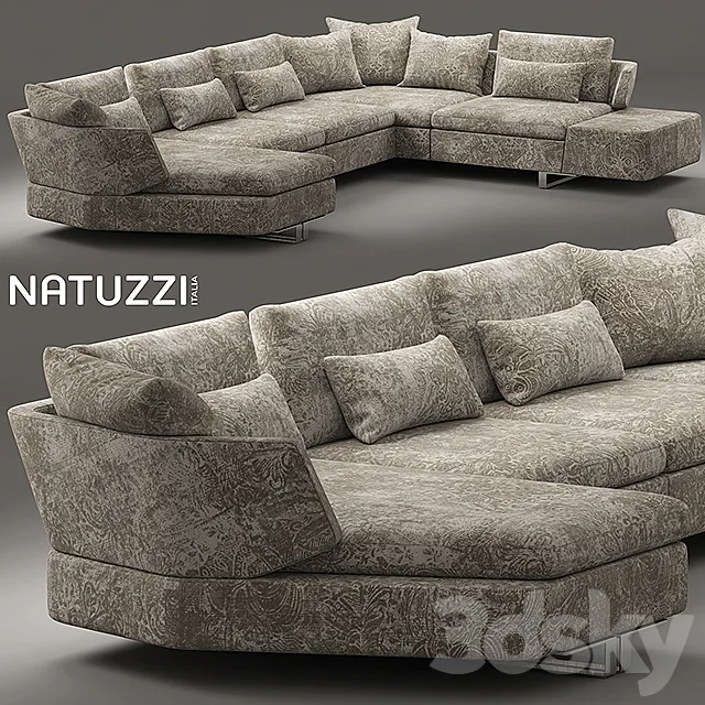 Sofa natuzzi opus 3D Model Sofa natuzzi opus 3D Model