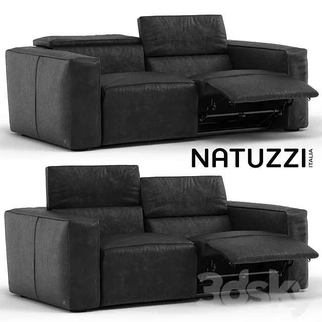Sofa Natuzzi Sipario 3D Model Sofa Natuzzi Sipario 3D Model