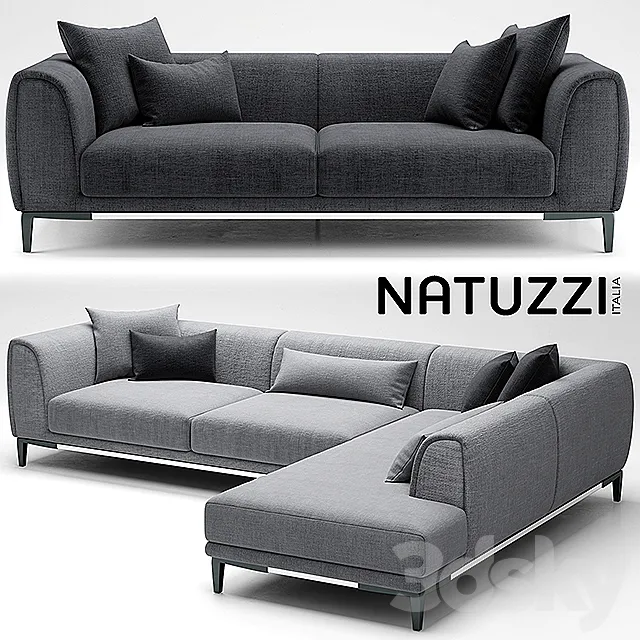 Sofa natuzzi trevi 3DModel Sofa natuzzi trevi 3DModel