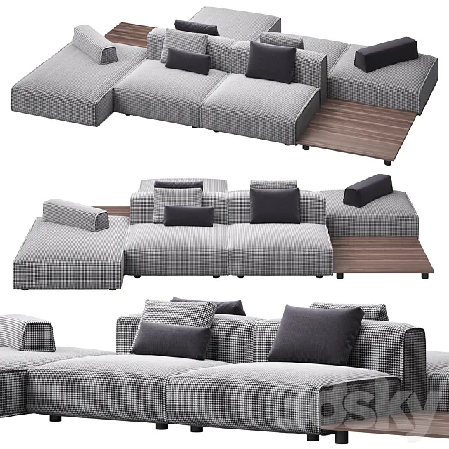 Sofa NIVEAUX2 by LEMA 3D Model
