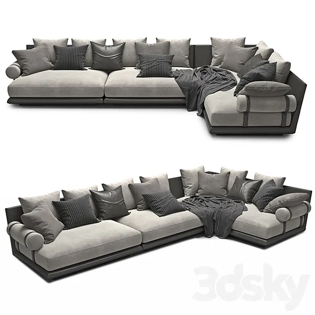 Sofa Noonu B&B Italia 3D Model Sofa Noonu B&B Italia 3D Model