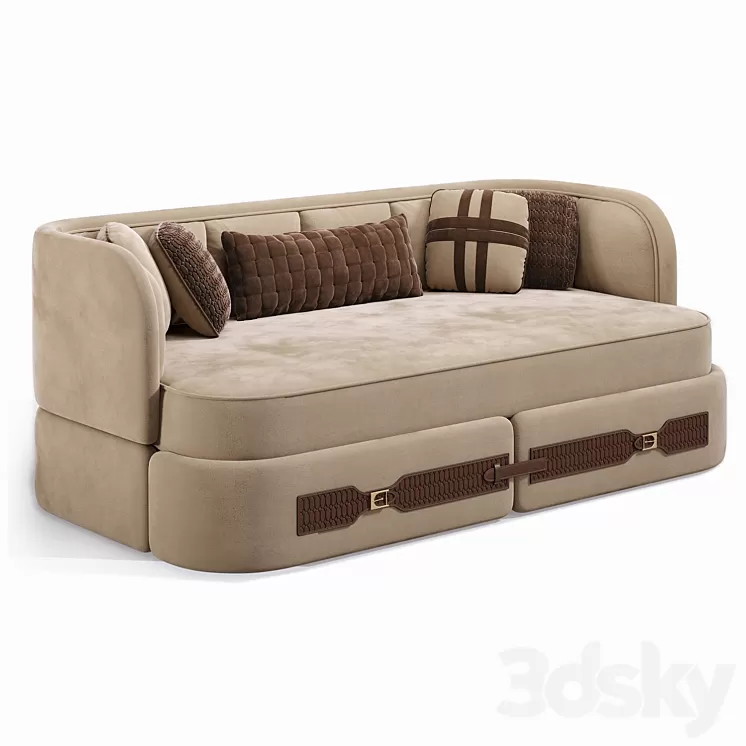 Sofa Norden/ Irina Buzakova 3D Model Sofa Norden/ Irina Buzakova 3D Model