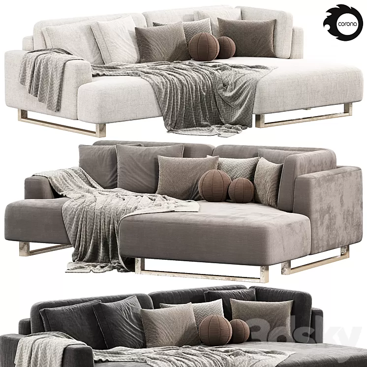 Sofa ONTE Corner from Sofa ONTE Divan.ru 3D Model Free Download