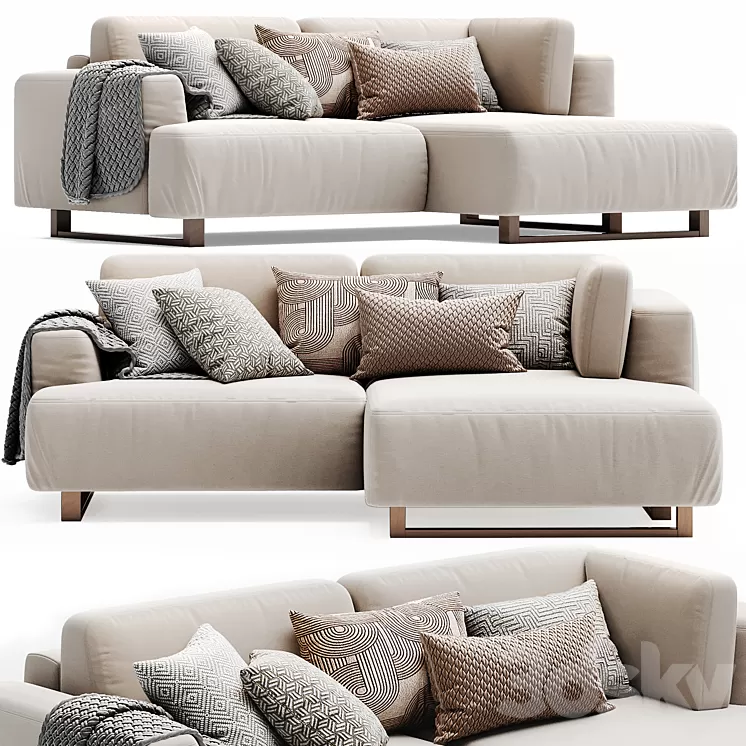 Sofa ONTE Corner from Sofa ru 3D Model Free Download