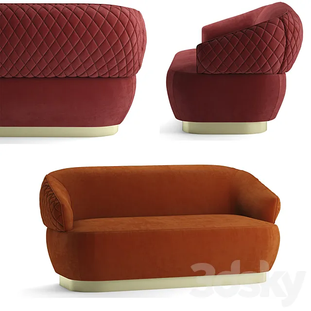 sofa opera contemporary sophie 3D Model