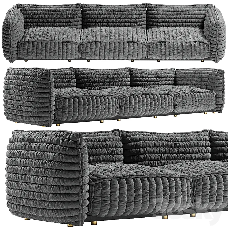 Sofa Paper Cloud Moroso 3D Model Free Download