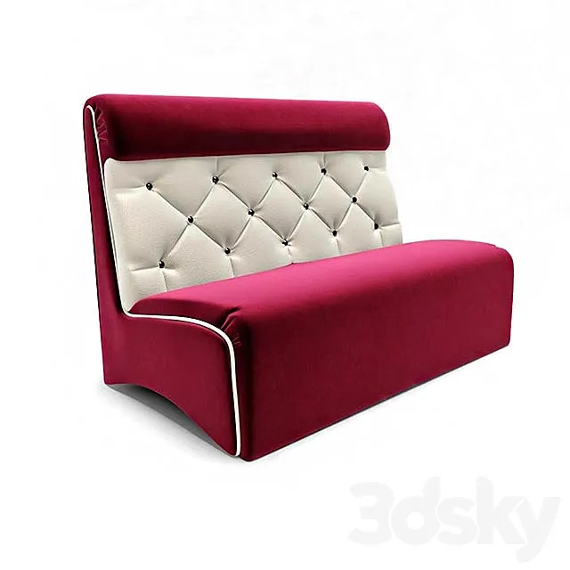 Sofa Paphos Black & White 3D Model Sofa Paphos Black & White 3D Model