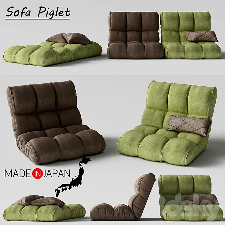 Sofa Piglet 3D Model Free Download