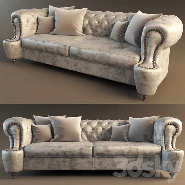 Sofa Pigoli Omero 3D Model Sofa Pigoli Omero 3D Model